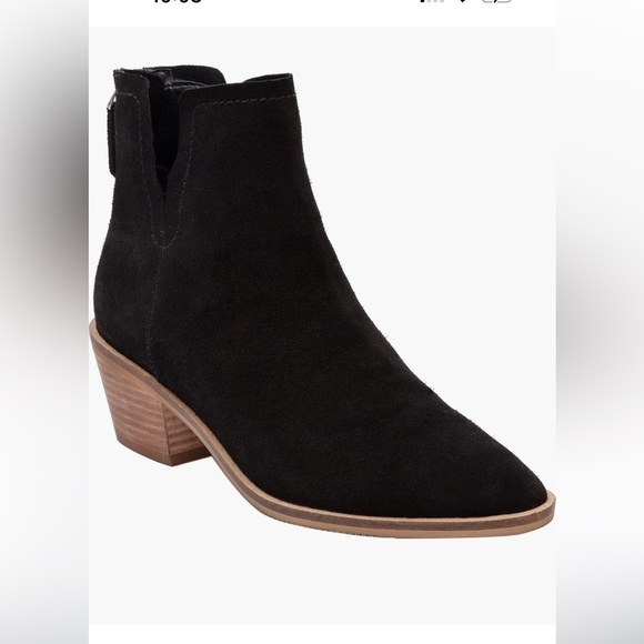 Lisa Vicky Shoes - Lisa Vicky EUC Noblex Black Suede Bootie - Size 7-1/2